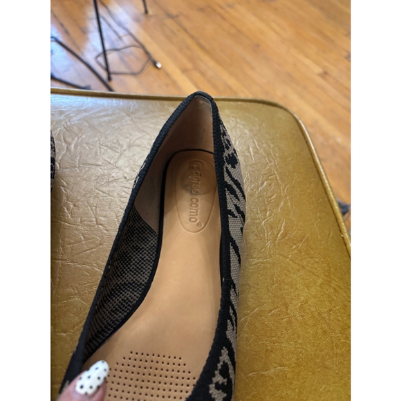 Women's Corso Como Ballet Flats Size 8M Beige & Black Animal Print - Picture 5 of 5